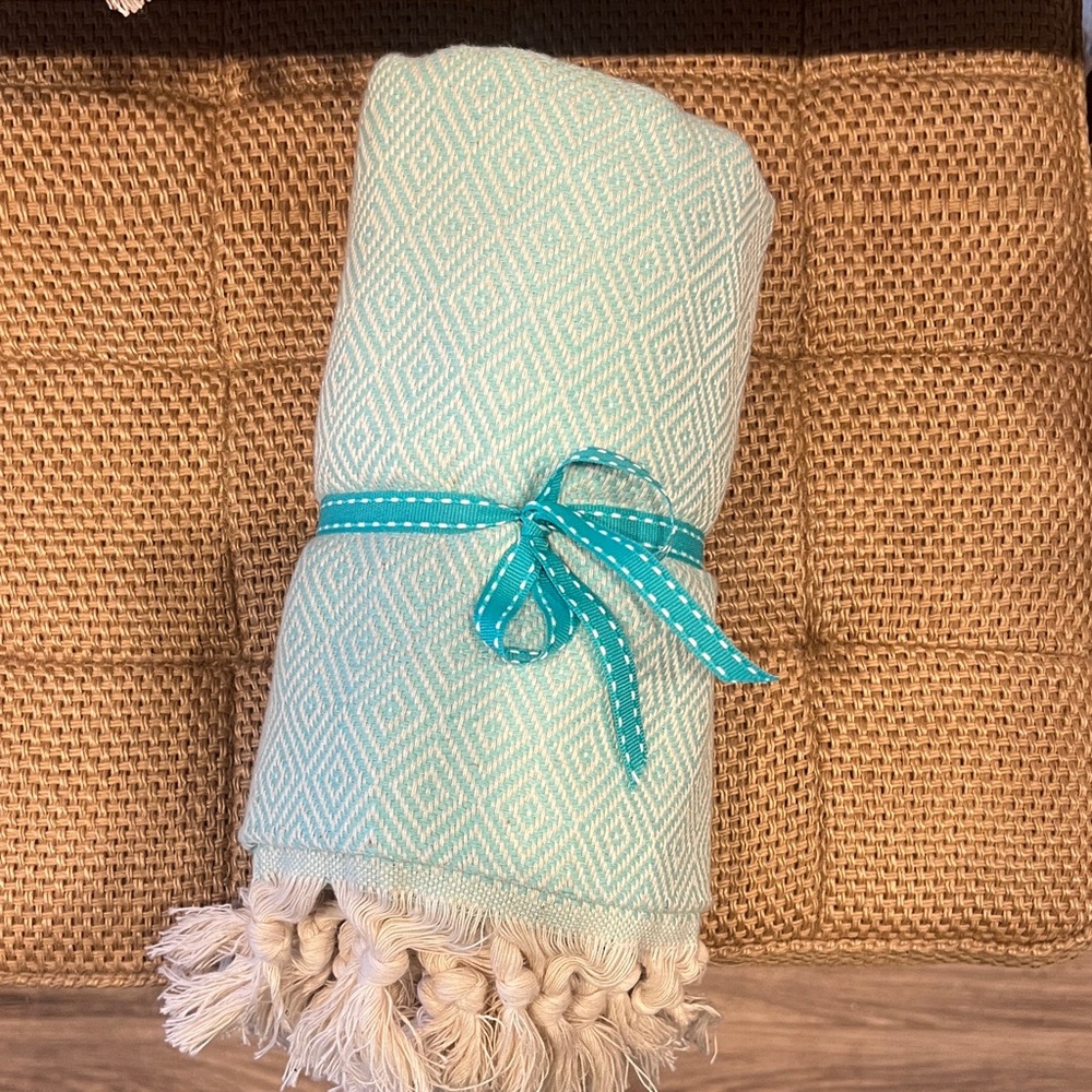 Multiple colors Woven Turkish Towel with Fringe